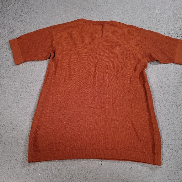 Urban Research Doors Shirt Mens Size 38 Luxury Designer Modern Knit Orange - Picture 4 of 6